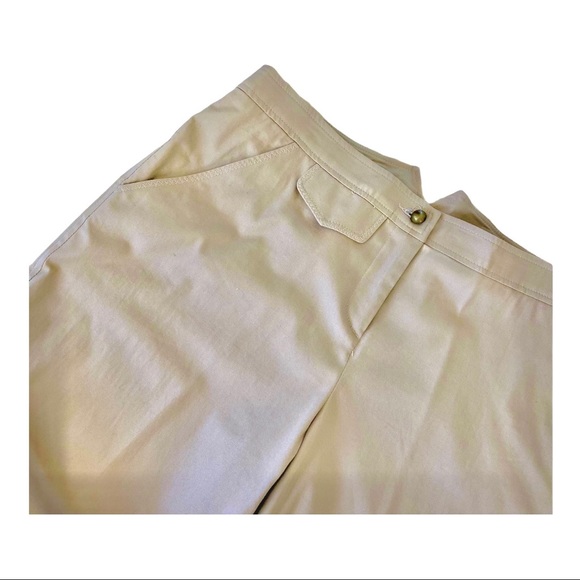 Emil Rutenberg Wide Leg Pants. Low Rise. Beige 10 - Picture 3 of 10